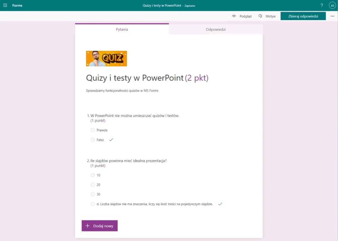 Jak zrobić quiz w PowerPoint: 7 kroków do interaktywności