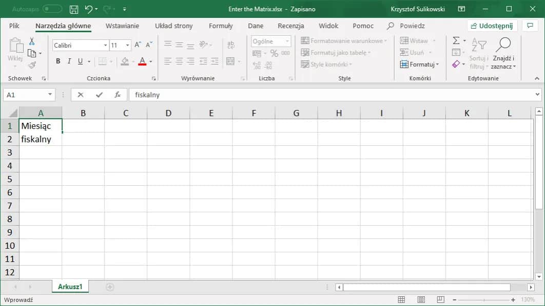Jak w Excelu napisać tekst w komórce jeden pod drugim bez problemów