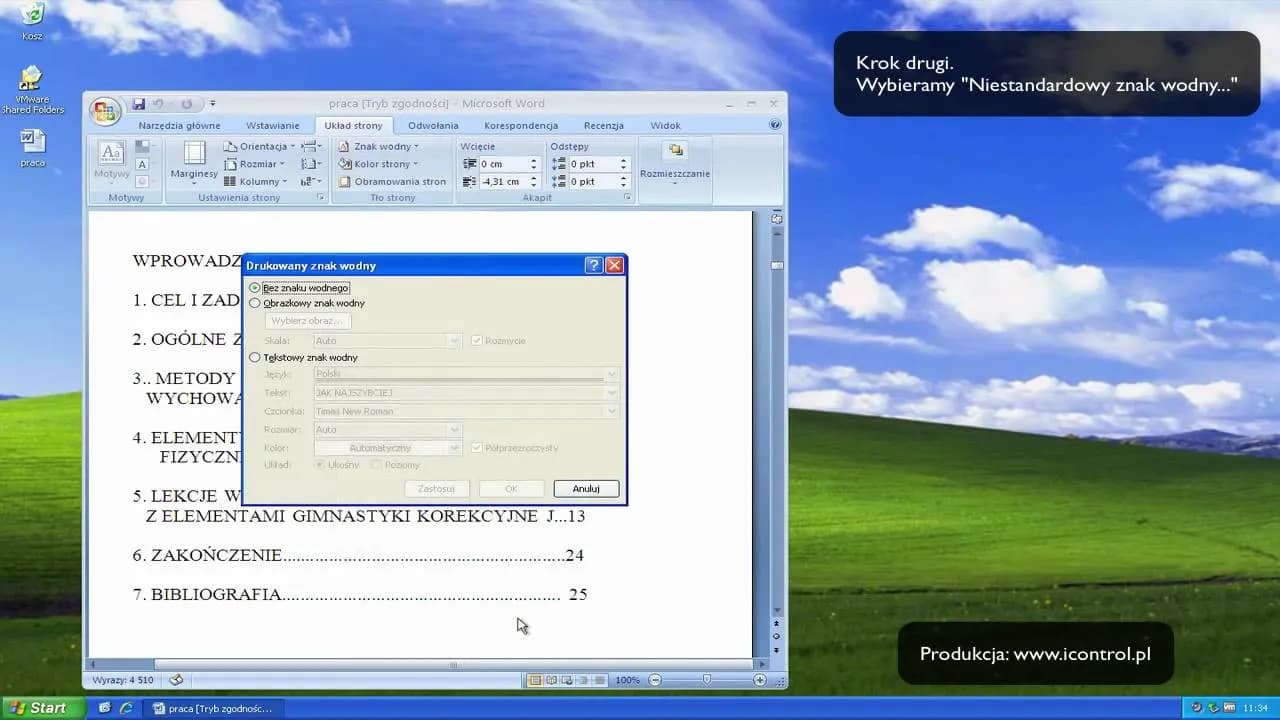 Jak zrobić znak wodny w Wordzie - proste kroki i przydatne wskazówki
