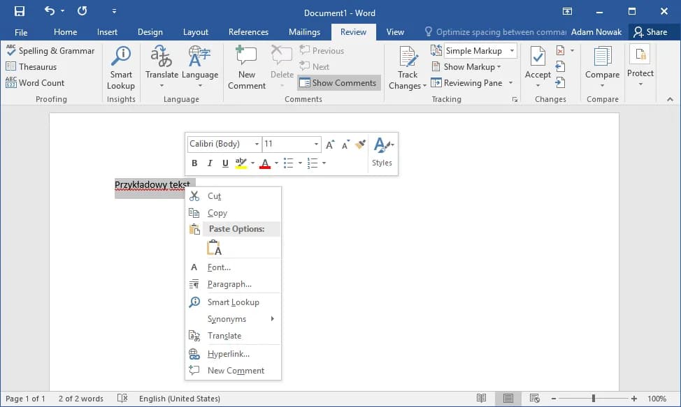 Jak zmienić język w PowerPoincie i uniknąć problemów z pisownią